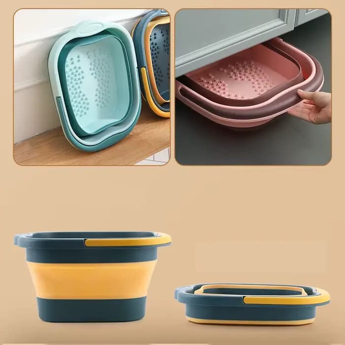 Bain de pieds pliable, seau de Massage