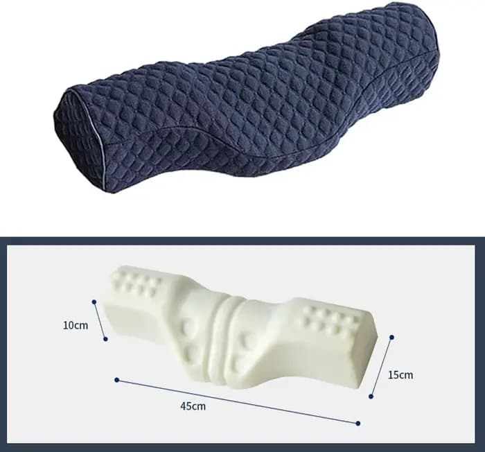 Oreiller cervical, oreiller ergonomique en mousse à mémoire de forme