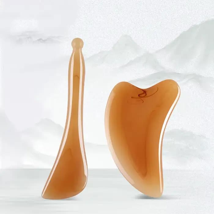 Grattoir nasal pour massage des points d'acupuncture du visage, planche à gratter, lifting et raffer