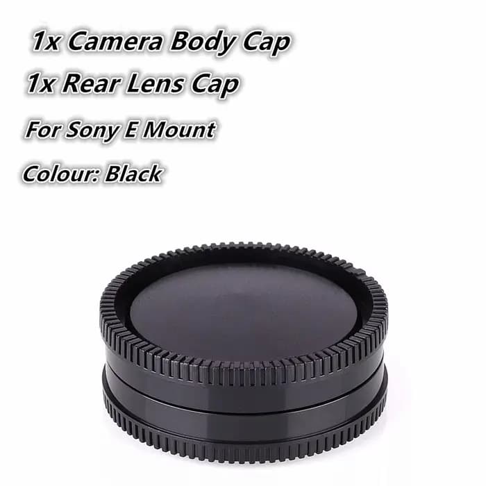 Corps de caméra à monture E et capuchon d'objectif arrière pour Sony FX3 FX30 A1 A7 IV III II A7S A7