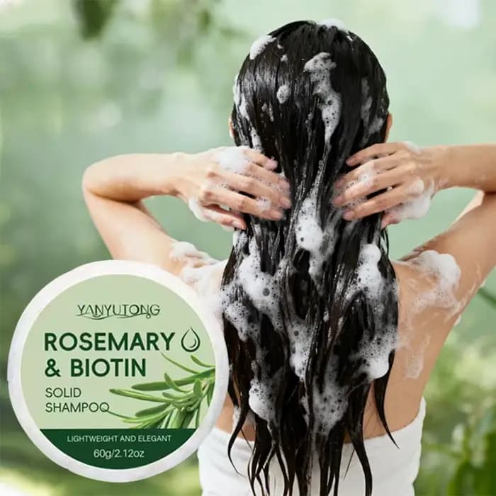 Shampoing solide au romarin : soin du cuir chevelu, contrôle du sébum, nettoyage, nutrition et propr