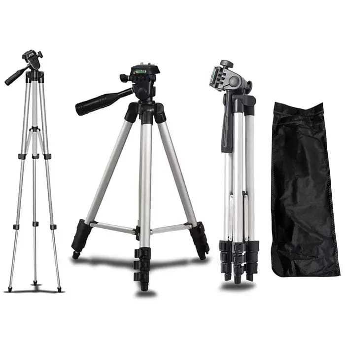 Trépied de caméra en aluminium pour appareil photo reflex numérique Canon Nikon Sony, caméscope vidé
