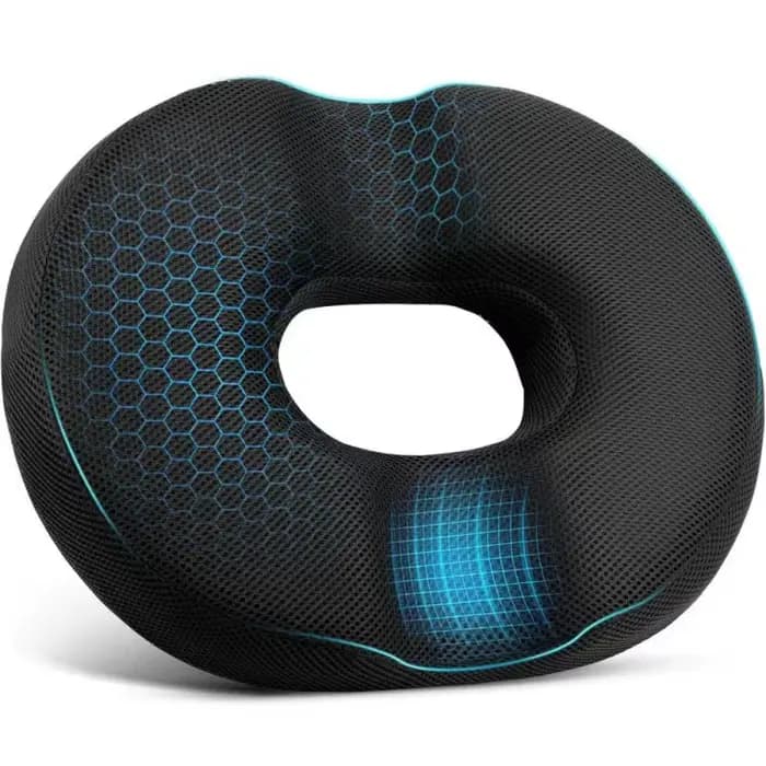 Coussin de siège en forme de donut pour hémorroïdes, sciatique, hanche et coccyx, coussin de chaise