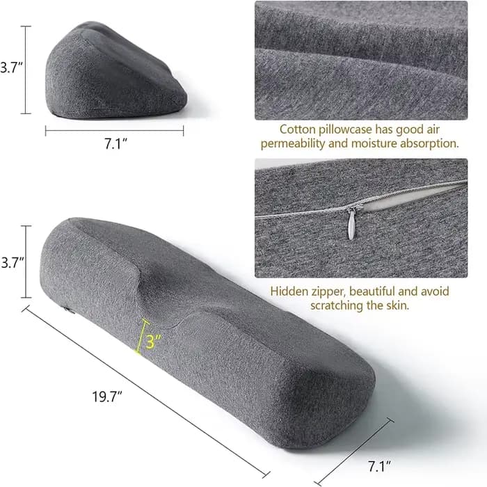 Oreiller cervical, oreiller de contour en mousse à mémoire de forme, oreillers de lit pour dormir la