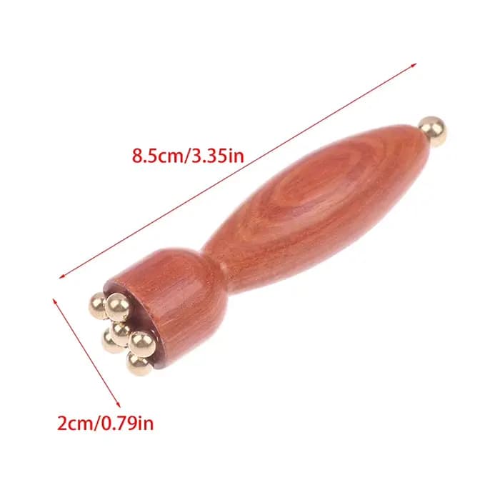 Pépine de Lotus portative beauté professionnelle en laiton et palissandre Gua Sha outil de Relaxatio
