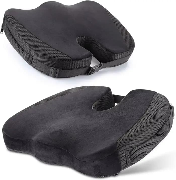Coussin de siège en mousse à mémoire de forme pour CÔTÉ cyx, oreiller en forme de U pour chaise, cou
