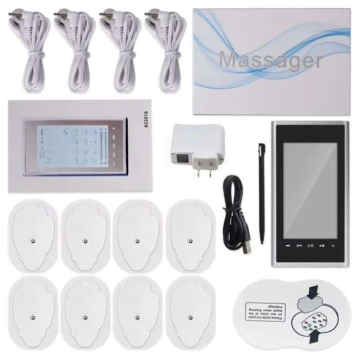 Stimulateur musculaire électrique, 24 modes, EMS électrique, acupuncture, massage corporel, thérapie