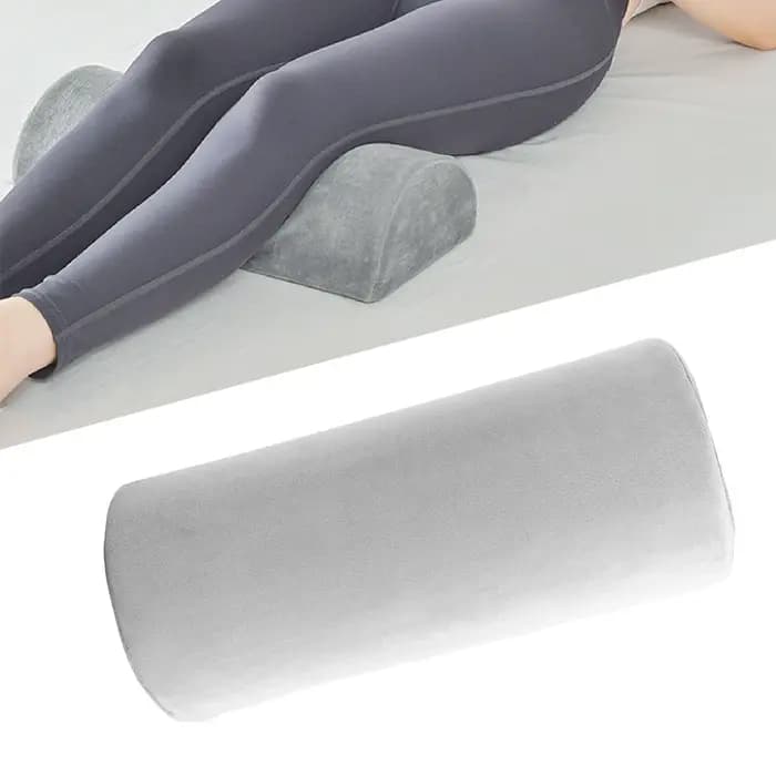 Coussin demi-rouleau, oreiller demi-lune en mousse à mémoire de forme, oreiller ergonomique pour la