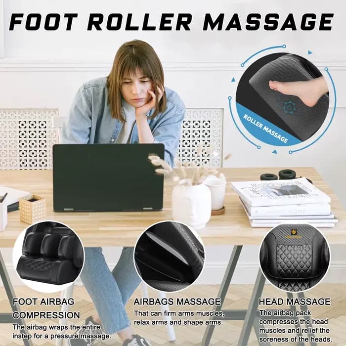 Fauteuil de massage inclinable avec zéro gravité, fauteuil de massage complet du corps avec chauffag