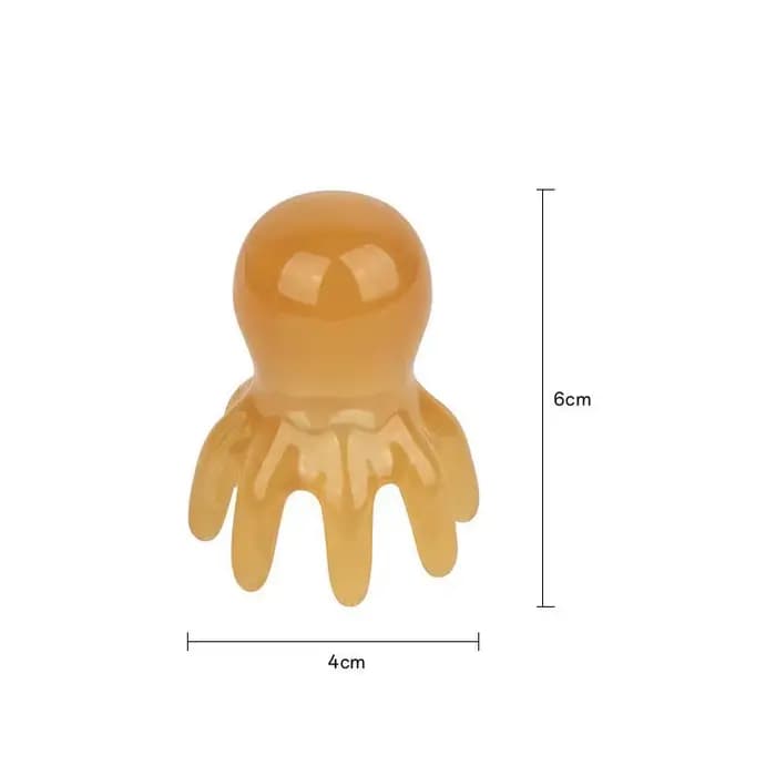 Peigne de massage Octopus en résine pour le cuir chevelu, grattoir de méridiens, brosse de massage p