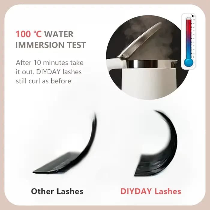 DIYDAY YY Extension de cils en forme de C D Curl Faux cils de vison en gros YY forme Faux cils pour