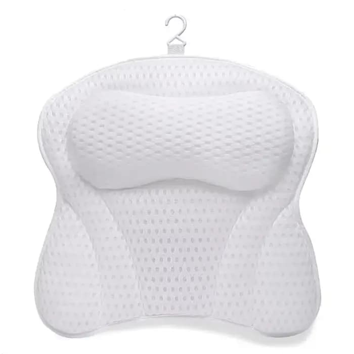 Oreiller de baignoire pour baignoire, oreiller de bain pour soutien du cou et du dos avec ventouses