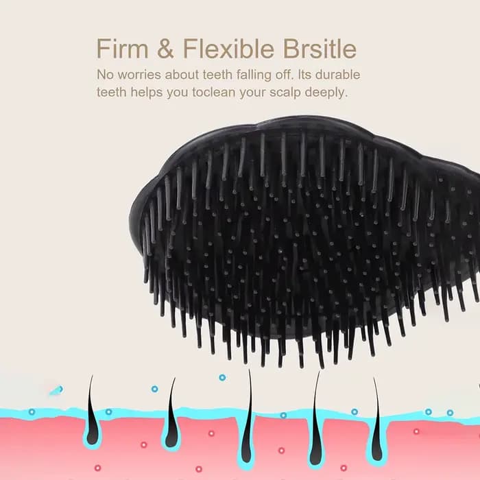 Brosse de massage du cuir chevelu pour le lavage et le soin des cheveux, soulagement des démangeaiso
