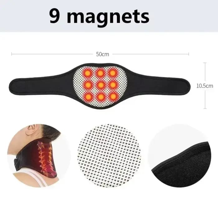 Oreiller cervical Portable moyen et doux pour le cou, avec thérapie thermique spontanée, pour la tei