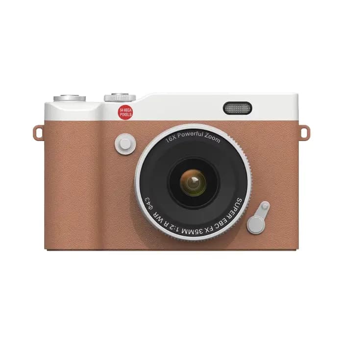 Appareil photo numérique compact 180 ° Appareil photo numérique CCD rétro avec écran 2,4'', enregi