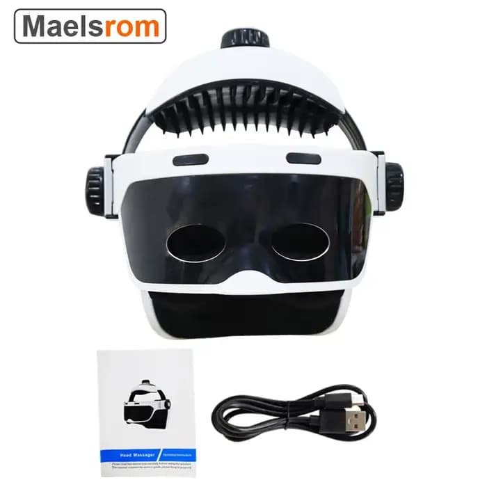 Casque de Massage électrique à pression d'air, Vibration des yeux, avec musique, Relaxation pour Acu