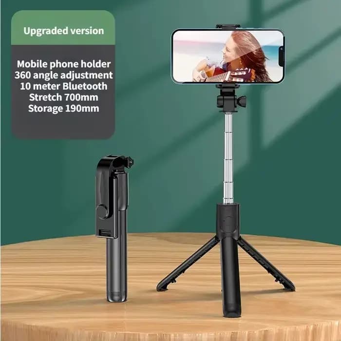 Trépied sans fil pour selfie avec lumière, télécommande Bluetooth, trépied extensible pour iPhone, t