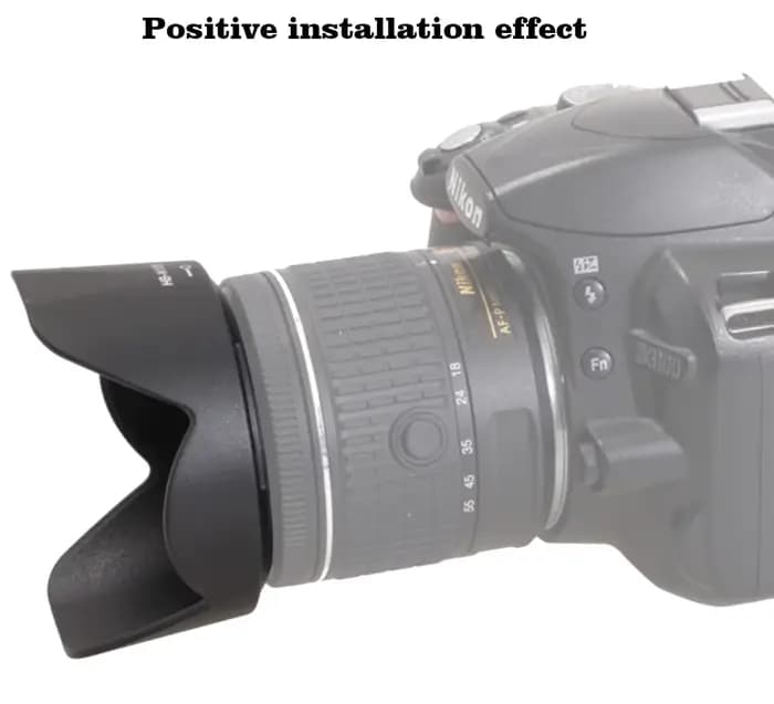 HB-N106 HB N106 HBN106 pare-soleil 55MM caméra réversible Lente accessoires pour Nikon D5600 D3400 D