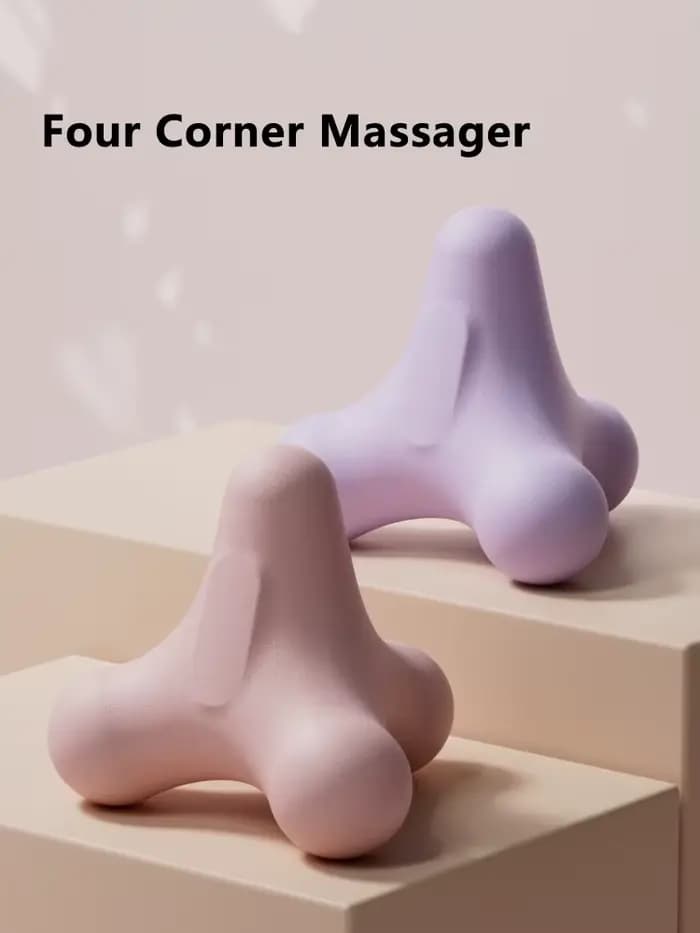 Balle de massage plantaire à quatre coins, pour le cou, la taille, les muscles des mains, le lactate
