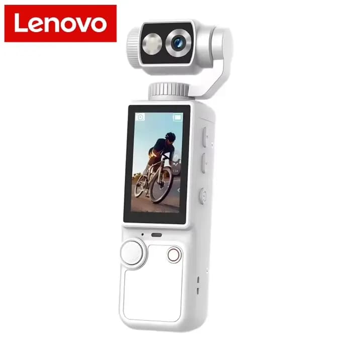 Caméra portable sportive Lenovo HD Wi-Fi, mini enregistreur de conduite pour vélo, avec lumière d'ap