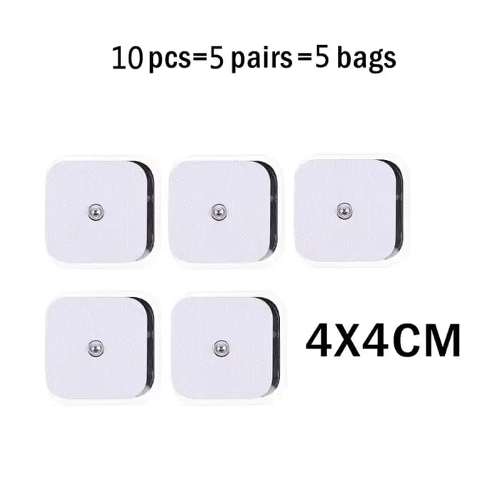 Patchs d'électrostimulation TENS pour stimulateur musculaire, électrodes de massage auto-adhésives,