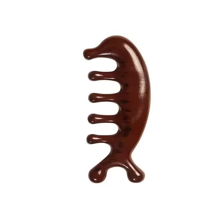 Peigne de massage Gua Sha à dents larges, masseur facial pour la tête, le visage, le cuir chevelu et