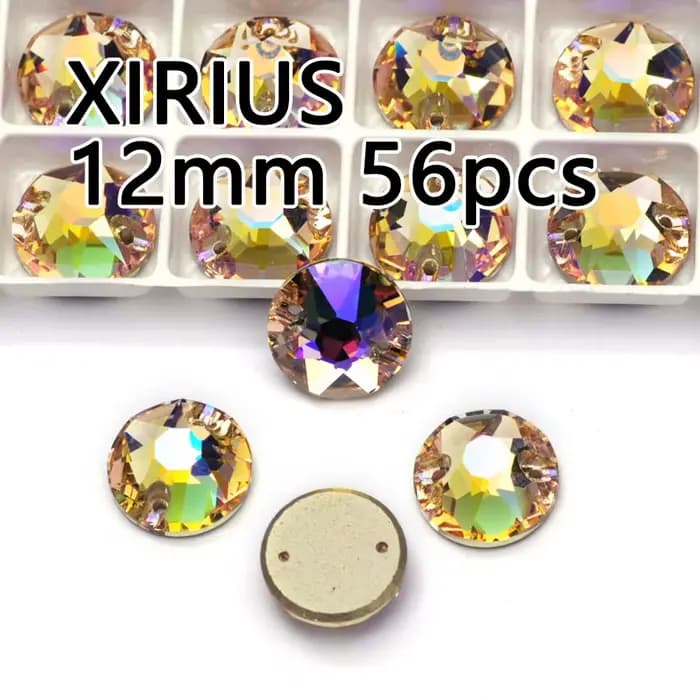 PUBRILEX Paradise Shine Strass à coudre, pierres fantaisie en cristal à dos plat de formes variées p