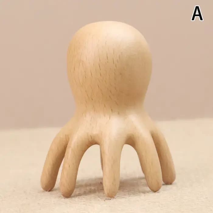 Peigne de Massage poulpe, tête méridienne, grattage du cuir chevelu, brosse d'acupuncture SPA Gua Sh