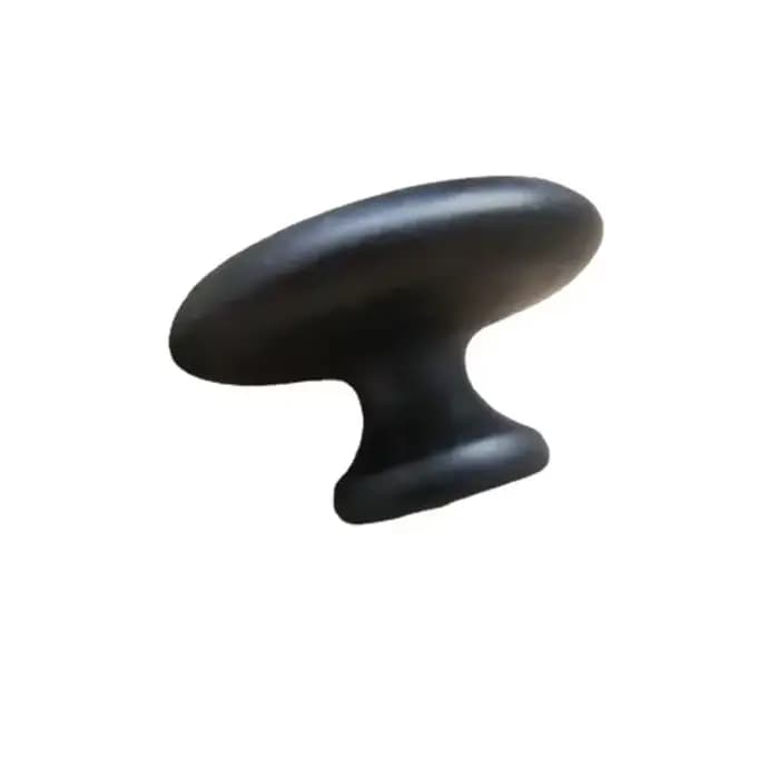 1 pierre brute noire huile de Massage en forme de champignon Spa pierre d'énergie pour le corps Mass