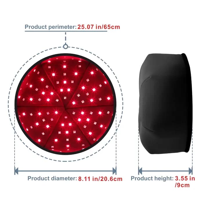 Dispositif de thérapie par la lumière rouge, casque de traitement LED proche infrarouge pour la croi