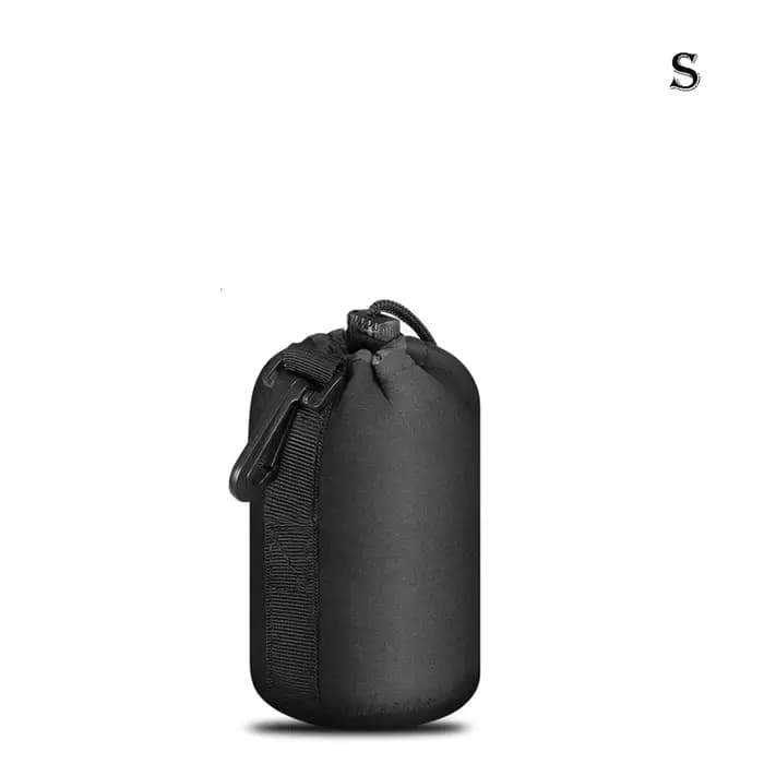 Pochette d'objectif d'appareil photo en néoprène souple et étanche pour objectif d'appareil photo, é