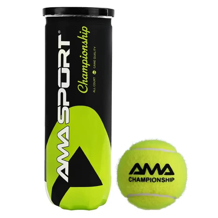 AMASPORT Balles de Tennis et de Padel Professionnelles pour Entraînement et Match (Lot de 3) – Haute