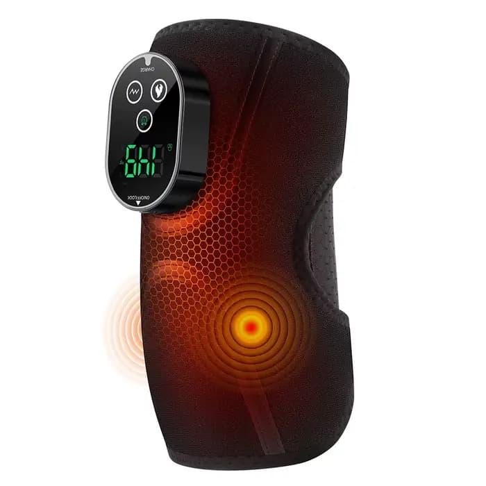 Attelle de massage chauffante sans fil pour coude, 5 niveaux de compression chaude, 3 vibrations, ma