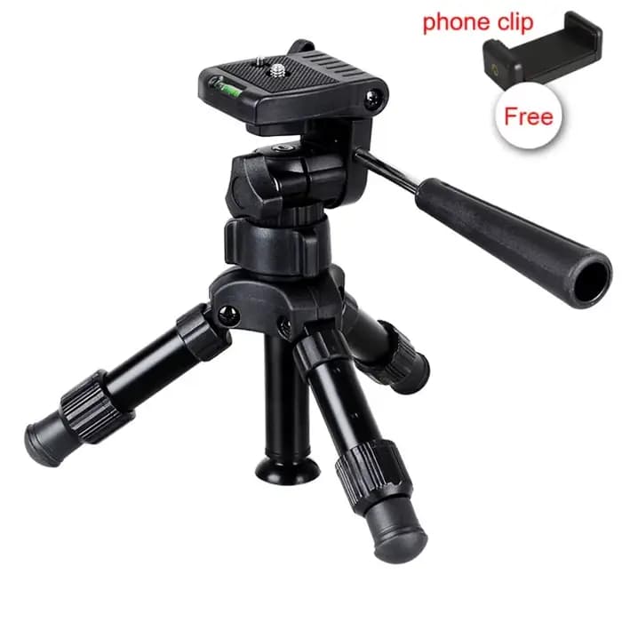 Portable photographie voyage Compact léger Smartphone Mini trépied support d'appareil photo avec têt