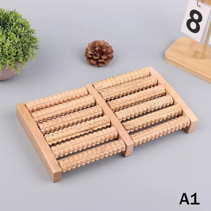 Masseur de pieds en bois pour la circulation sanguine, outil de soin des pieds, thérapie multipoints