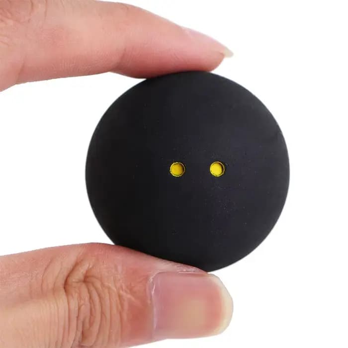 Balles de squash en caoutchouc pour compétition, double point jaune, faible vitesse, pour entraîneme