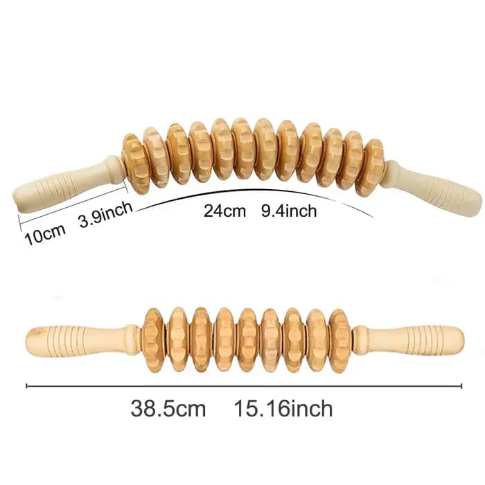 Rouleau en bois pour la Cellulite du ventre, outils de Massage thérapeutique en bois pour la mise en