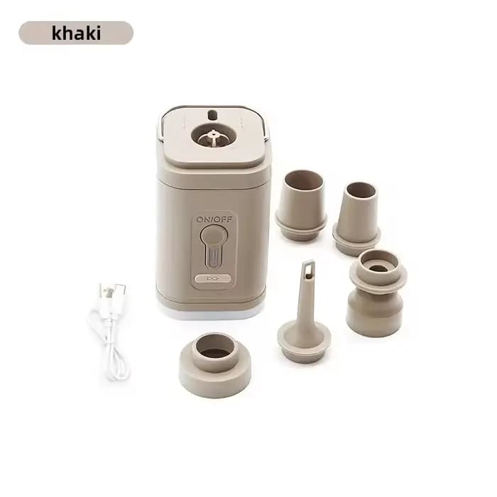 Pompe à air pour camping en plein air avec fonction d'éclairage intégrée, portable et multifonctionn