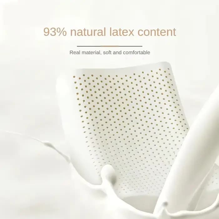 Oreiller cervical en latex naturel thaïlandais 93% pour la colonne vertébrale, pour la maison, adult