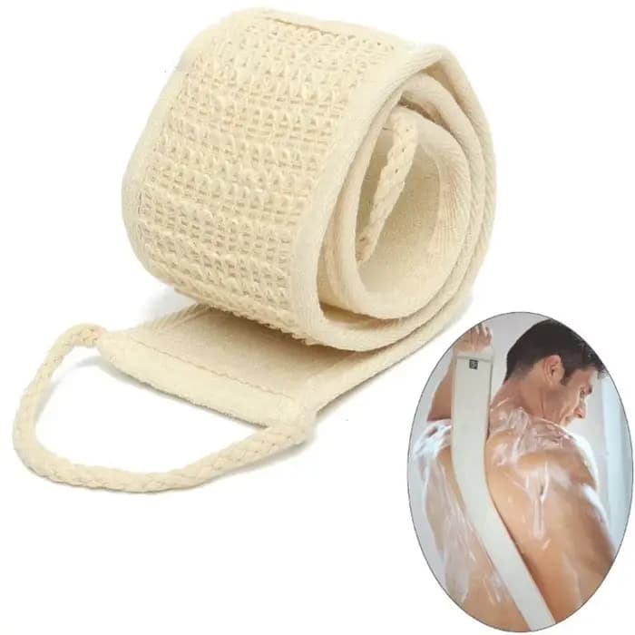 Éponge de massage exfoliante douce naturelle en loofah pour le bain et la douche, unisexe, pour le s