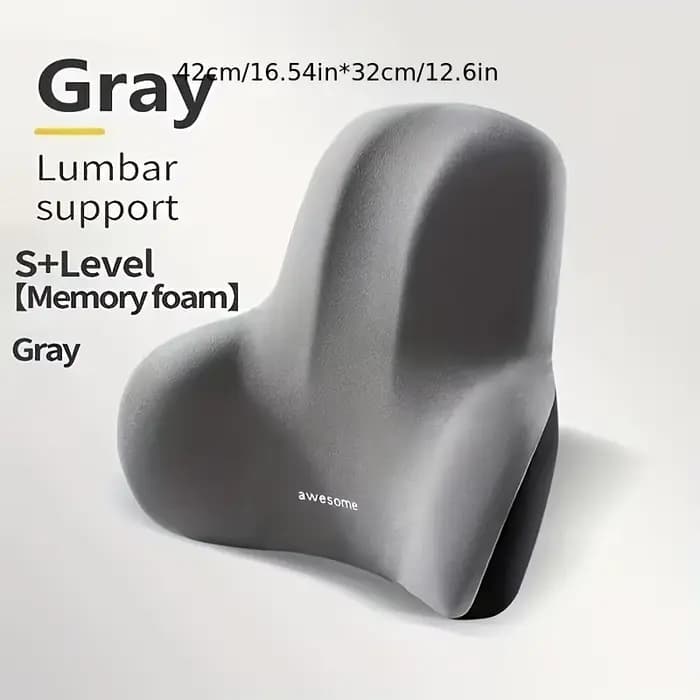 Coussin de dossier lombaire en mousse à mémoire de forme, 1 pièce, pour chaises de jeu de voiture et