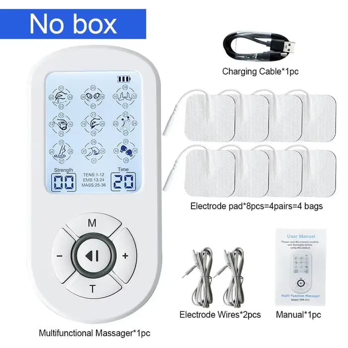 Stimulateur musculaire EMS, électrostimulateur TENS, électrostimulateur à double canal, acupuncture