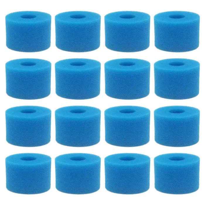 Filtre en mousse lavable réutilisable pour spa pur, type l's, bain à remous, 16 pièces
