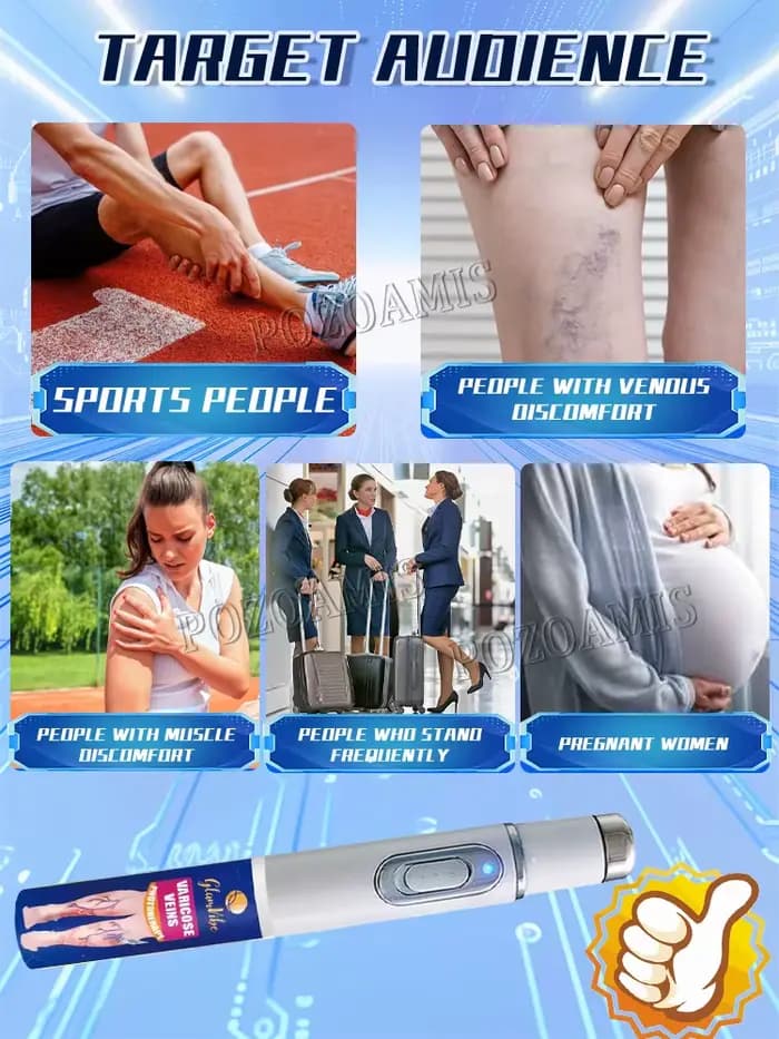 Favorise la circulation et soulage les inconforts des jambes grâce à une thérapie par la lumière dou