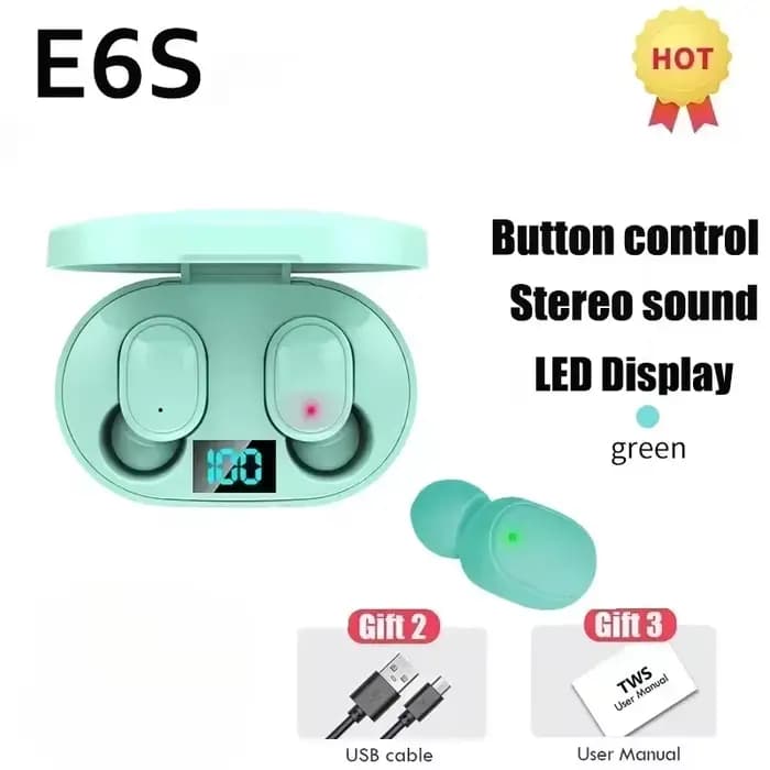 E6S sans fil Bluetooth écouteurs TWS Bluetooth casque sans fil écouteurs antibruit avec Microphone c