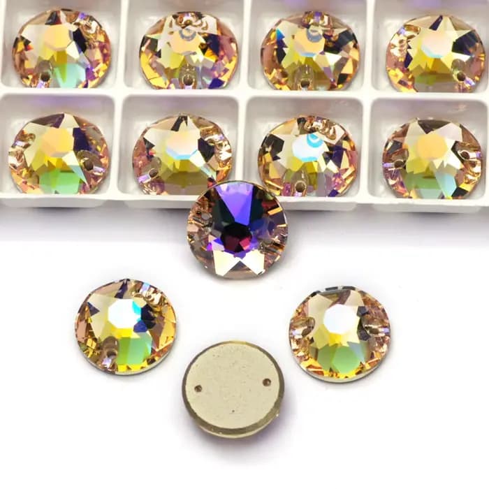 Strass Xirius Paradise Shine en vrac, cristaux à coudre, 8 grands et 8 petits, perles de pierre en c