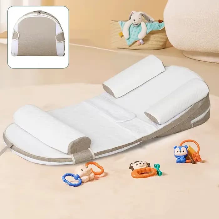 Oreiller Anti-reflux pour bébé, oreiller d'allaitement à hauteur réglable, oreiller de sommeil respi