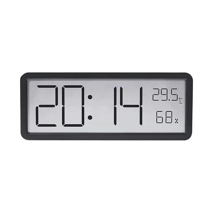 Écran LCD horloge murale numérique temps température humidité affichage de l'heure horloge électroni