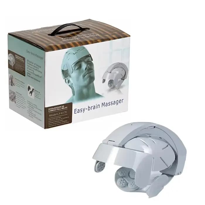 Casque de masseur de tête électrique, thérapie thermique par Vibration, Acupuncture facile, taille r
