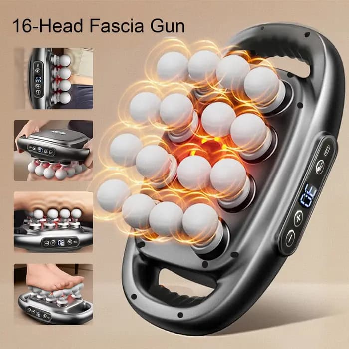 Ensemble de pistolets de massage électriques pour tissus profonds, Fitness musculaire, relaxation, p